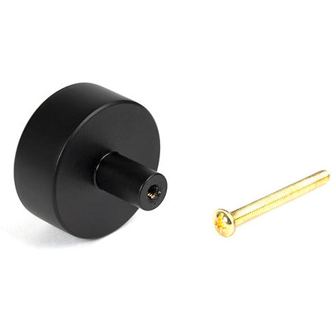 From The Anvil - Kelso Cabinet Knob - 38mm (No rose) - Matt Black - 50344 - Choice Handles