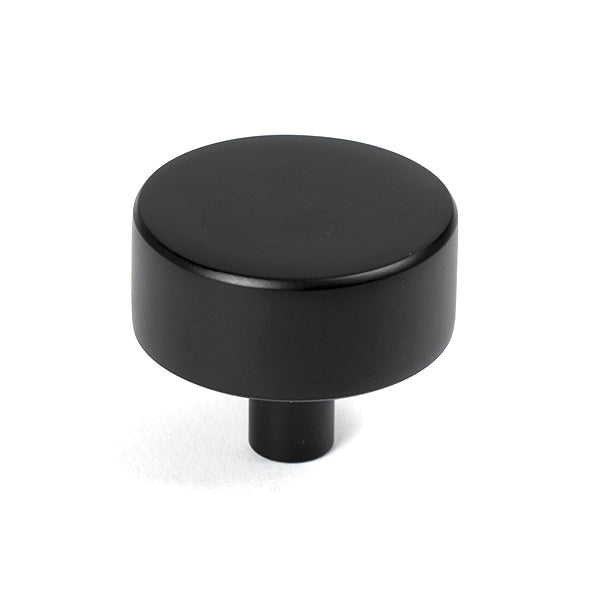From The Anvil - Kelso Cabinet Knob - 38mm (No rose) - Matt Black - 50344 - Choice Handles