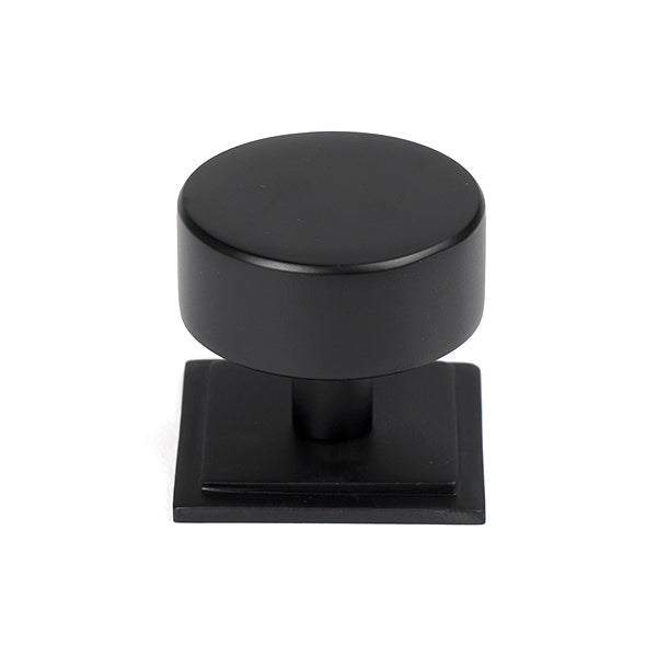 From The Anvil - Kelso Cabinet Knob - 38mm (Square) - Matt Black - 50345 - Choice Handles