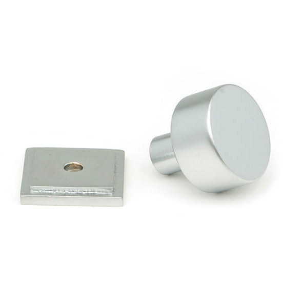 From The Anvil - Kelso Cabinet Knob - 25mm (Square) - Satin Chrome - 50351 - Choice Handles