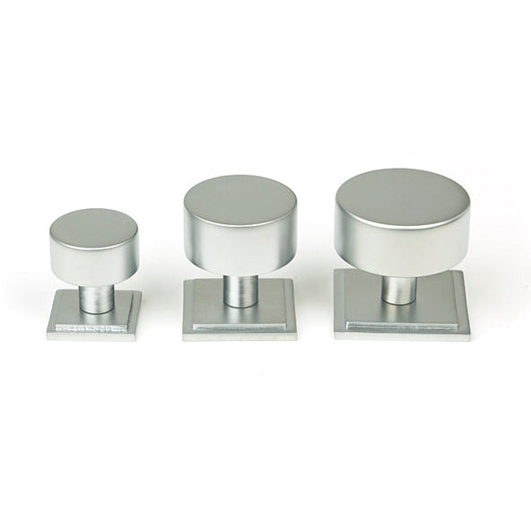 From The Anvil - Kelso Cabinet Knob - 25mm (Square) - Satin Chrome - 50351 - Choice Handles