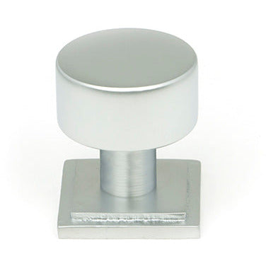 From The Anvil - Kelso Cabinet Knob - 25mm (Square) - Satin Chrome - 50351 - Choice Handles