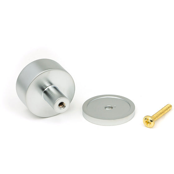 From The Anvil - Kelso Cabinet Knob - 32mm (Plain) - Satin Chrome - 50352 - Choice Handles