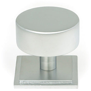 From The Anvil - Kelso Cabinet Knob - 38mm (Square) - Satin Chrome - 50357 - Choice Handles