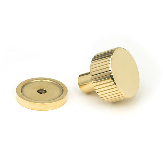 From The Anvil - Judd Cabinet Knob - 25mm (Plain) - Polished Brass - 50361 - Choice Handles