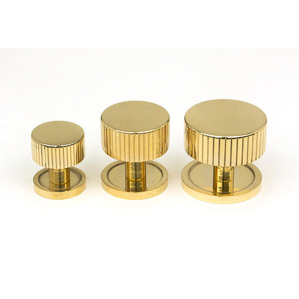 From The Anvil - Judd Cabinet Knob - 25mm (Plain) - Polished Brass - 50361 - Choice Handles