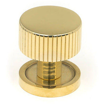 From The Anvil - Judd Cabinet Knob - 25mm (Plain) - Polished Brass - 50361 - Choice Handles