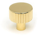From The Anvil - Judd Cabinet Knob - 25mm (No Rose) - Polished Brass - 50362 - Choice Handles