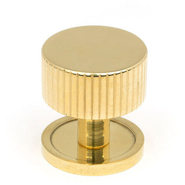 From The Anvil - Judd Cabinet Knob - 32mm (Plain) - Polished Brass - 50364 - Choice Handles