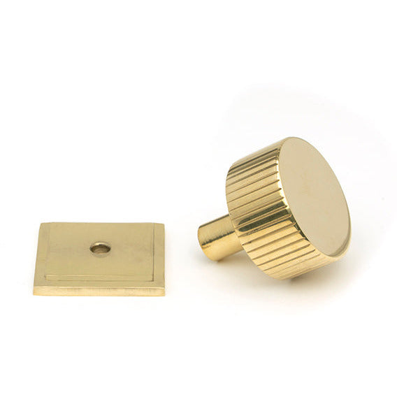 From The Anvil - Judd Cabinet Knob - 32mm (Square) - Polished Brass - 50366 - Choice Handles