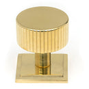 From The Anvil - Judd Cabinet Knob - 32mm (Square) - Polished Brass - 50366 - Choice Handles