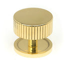 From The Anvil - Judd Cabinet Knob - 38mm (Plain) - Polished Brass - 50367 - Choice Handles