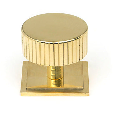 From The Anvil - Judd Cabinet Knob - 38mm (Square) - Polished Brass - 50369 - Choice Handles