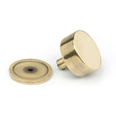 From The Anvil - Kelso Cabinet Knob - 38mm (Plain) - Aged Brass - 50373 - Choice Handles