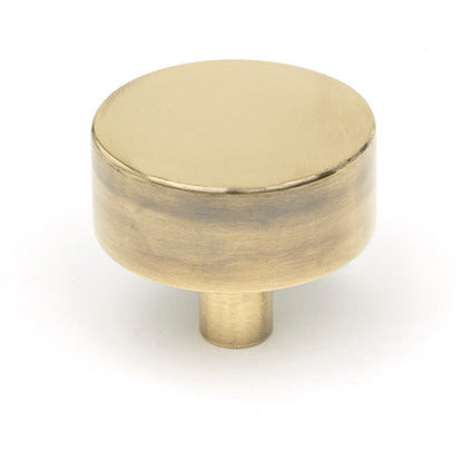 From The Anvil - Kelso Cabinet Knob - 38mm (No rose) - Aged Brass - 50374 - Choice Handles