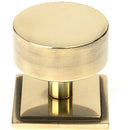 From The Anvil - Kelso Cabinet Knob - 38mm (Square) - Aged Brass - 50375 - Choice Handles
