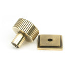 From The Anvil - Judd Cabinet Knob - 25mm (Square) - Aged Brass - 50379 - Choice Handles
