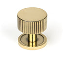 From The Anvil - Judd Cabinet Knob - 32mm (Plain) - Aged Brass - 50380 - Choice Handles