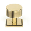 From The Anvil - Judd Cabinet Knob - 32mm (Square) - Aged Brass - 50382 - Choice Handles