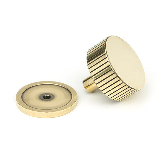 From The Anvil - Judd Cabinet Knob - 38mm (Plain) - Aged Brass - 50383 - Choice Handles