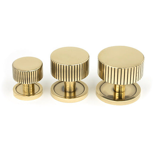 From The Anvil - Judd Cabinet Knob - 38mm (Plain) - Aged Brass - 50383 - Choice Handles