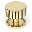 From The Anvil - Judd Cabinet Knob - 38mm (Plain) - Aged Brass - 50383 - Choice Handles