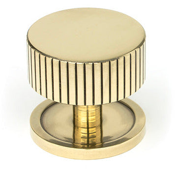 From The Anvil - Judd Cabinet Knob - 38mm (Plain) - Aged Brass - 50383 - Choice Handles