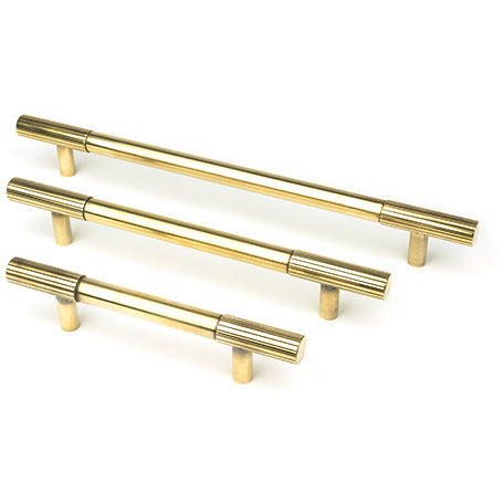 From The Anvil - Judd Pull Handle - Medium - Aged Brass - 50387 - Choice Handles
