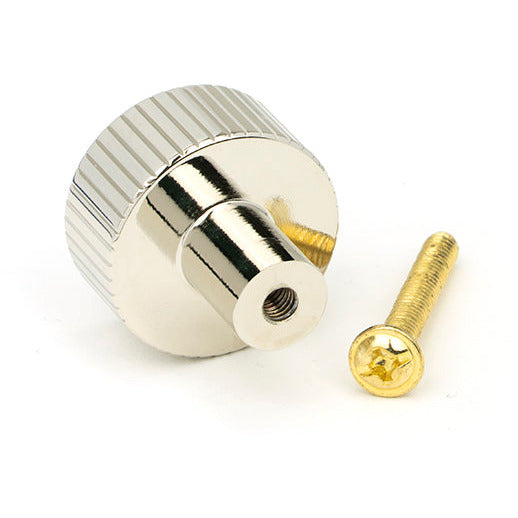 From The Anvil - Judd Cabinet Knob - 25mm (No rose) - Polished Nickel - 50390 - Choice Handles