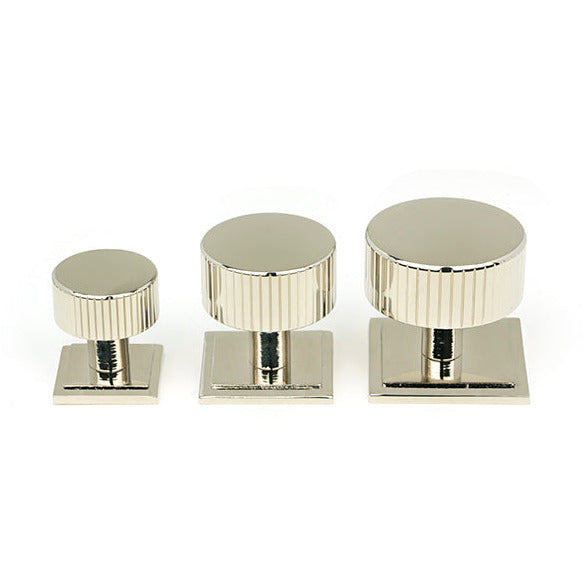 From The Anvil - Judd Cabinet Knob - 25mm (Square) - Polished Nickel - 50391 - Choice Handles
