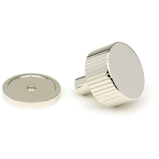 From The Anvil - Judd Cabinet Knob - 32mm (Plain) - Polished Nickel - 50392 - Choice Handles