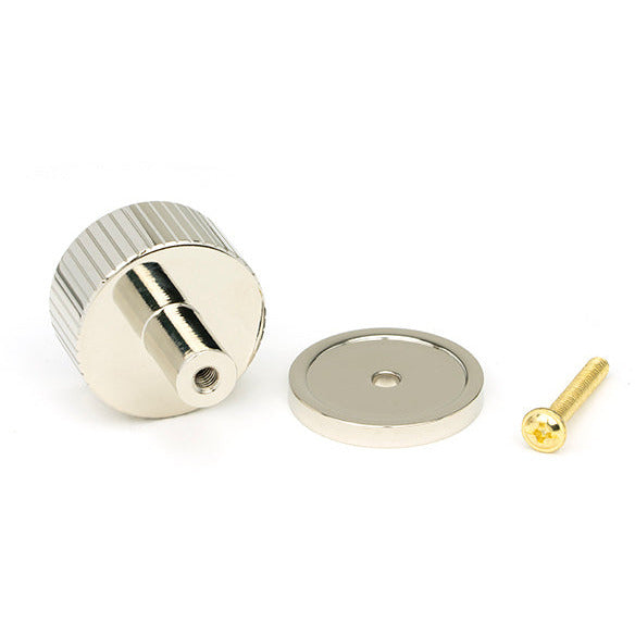 From The Anvil - Judd Cabinet Knob - 32mm (Plain) - Polished Nickel - 50392 - Choice Handles