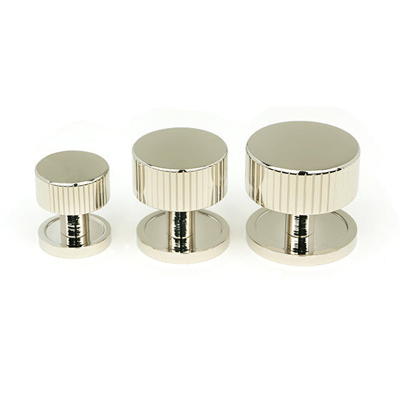 From The Anvil - Judd Cabinet Knob - 32mm (Plain) - Polished Nickel - 50392 - Choice Handles