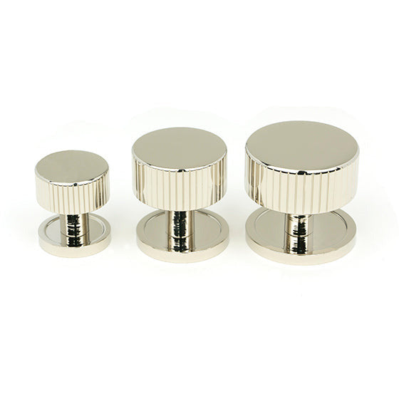 From The Anvil - Judd Cabinet Knob - 32mm (No rose) - Polished Nickel - 50393 - Choice Handles