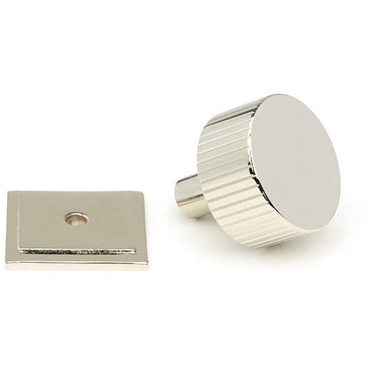 From The Anvil - Judd Cabinet Knob - 32mm (Square) - Polished Nickel - 50394 - Choice Handles