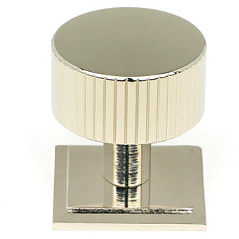 From The Anvil - Judd Cabinet Knob - 32mm (Square) - Polished Nickel - 50394 - Choice Handles