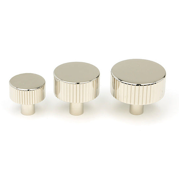 From The Anvil - Judd Cabinet Knob - 38mm (No rose) - Polished Nickel - 50396 - Choice Handles