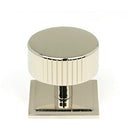 From The Anvil - Judd Cabinet Knob - 38mm (Square) - Polished Nickel - 50397 - Choice Handles