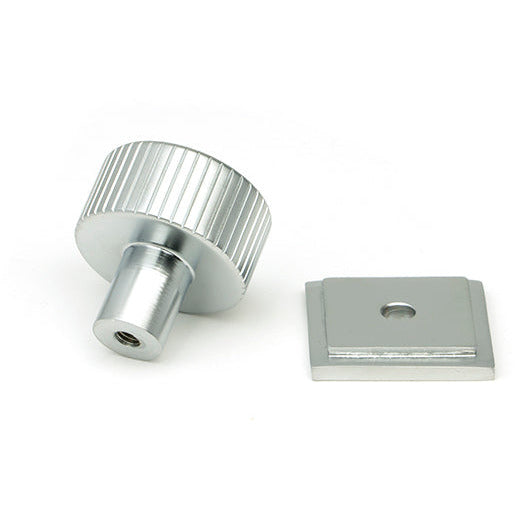 From The Anvil - Judd Cabinet Knob - 25mm (Square) - Satin Chrome - 50414 - Choice Handles