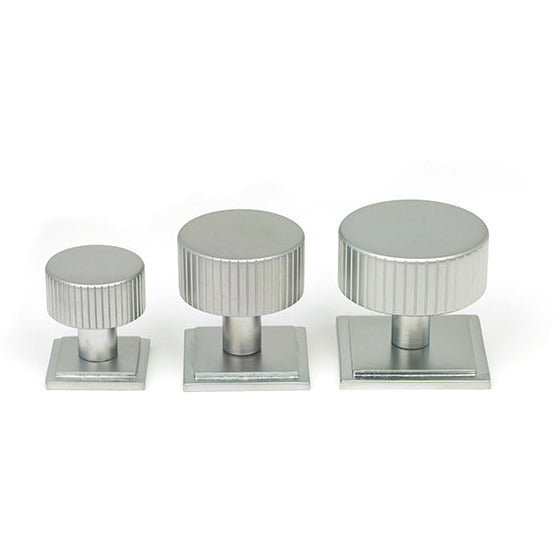 From The Anvil - Judd Cabinet Knob - 25mm (Square) - Satin Chrome - 50414 - Choice Handles