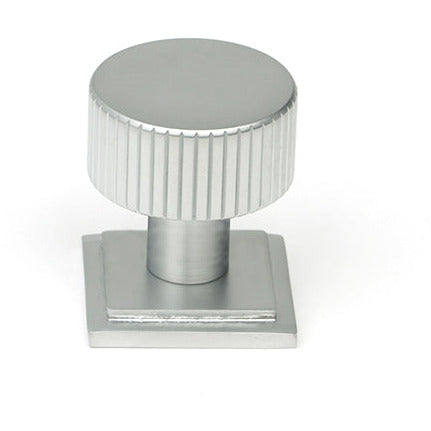 From The Anvil - Judd Cabinet Knob - 25mm (Square) - Satin Chrome - 50414 - Choice Handles