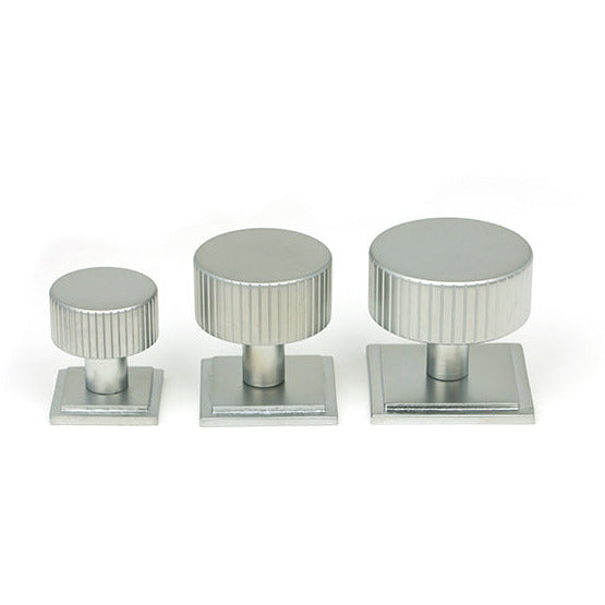 From The Anvil - Judd Cabinet Knob - 32mm (Square) - Satin Chrome - 50417 - Choice Handles
