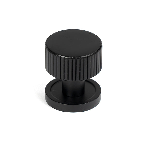 From The Anvil - Judd Cabinet Knob - 25mm (Plain) - Matt Black - 50424 - Choice Handles