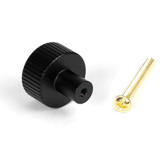 From The Anvil - Judd Cabinet Knob - 25mm (No rose) - Matt Black - 50425 - Choice Handles