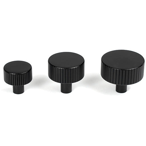 From The Anvil - Judd Cabinet Knob - 25mm (No rose) - Matt Black - 50425 - Choice Handles
