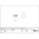 From The Anvil - Judd Cabinet Knob - 25mm (No rose) - Matt Black - 50425 - Choice Handles