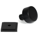 From The Anvil - Judd Cabinet Knob - 25mm (Square) - Matt Black - 50426 - Choice Handles