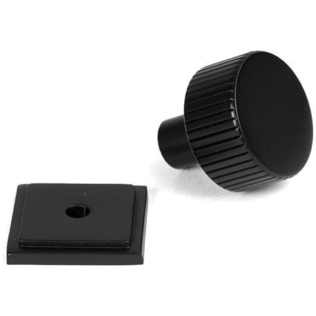 From The Anvil - Judd Cabinet Knob - 25mm (Square) - Matt Black - 50426 - Choice Handles