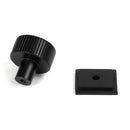 From The Anvil - Judd Cabinet Knob - 25mm (Square) - Matt Black - 50426 - Choice Handles