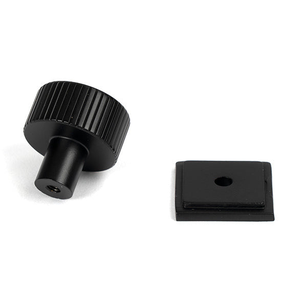 From The Anvil - Judd Cabinet Knob - 25mm (Square) - Matt Black - 50426 - Choice Handles